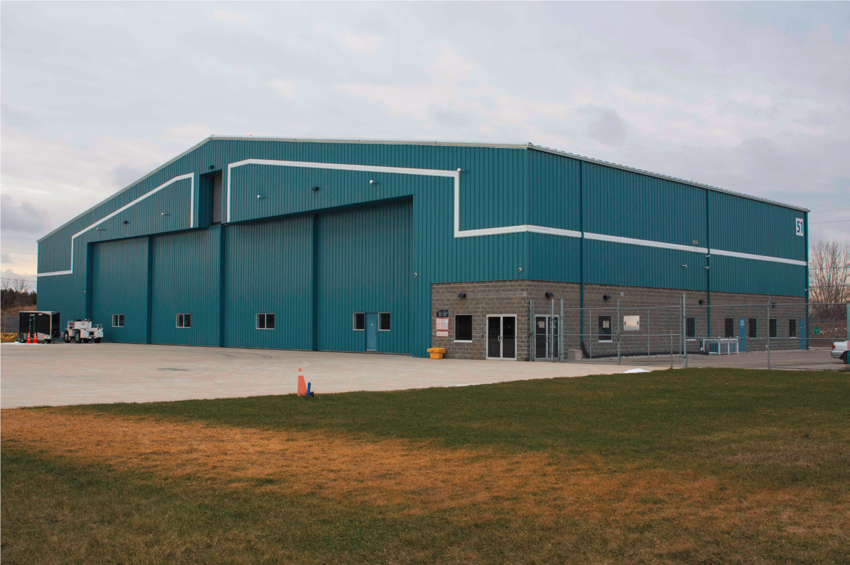 FBO exterior hangar facilities at YKF Kitchener-Waterloo